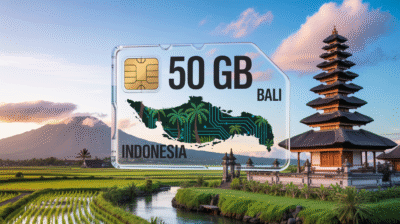 Karta eSIM 50GB internet Bali Indonezja