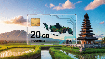 Karta eSIM 20 GB internet Bali Indonezja